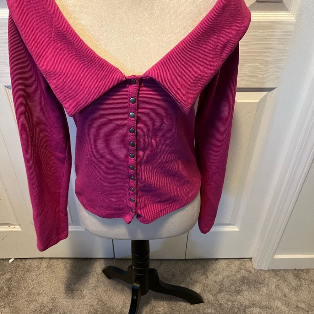 Maeve from Anthropology size M pink top - Picture 13 of 15
